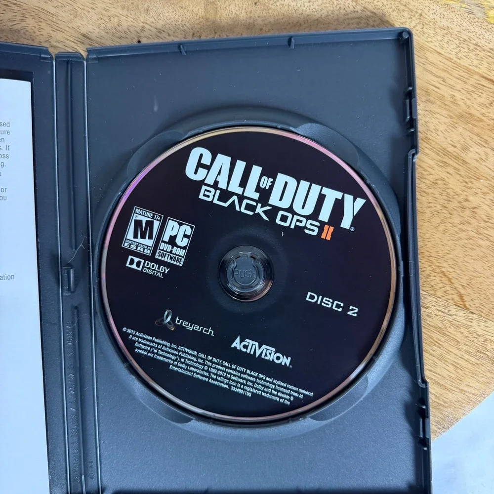 Call of Duty Black Ops II PC DVD-ROM Complete 2-Disc Set Activision Treyarch